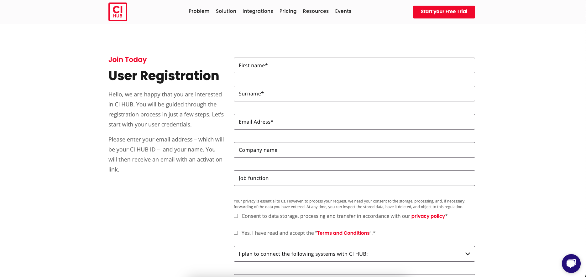 User Registration