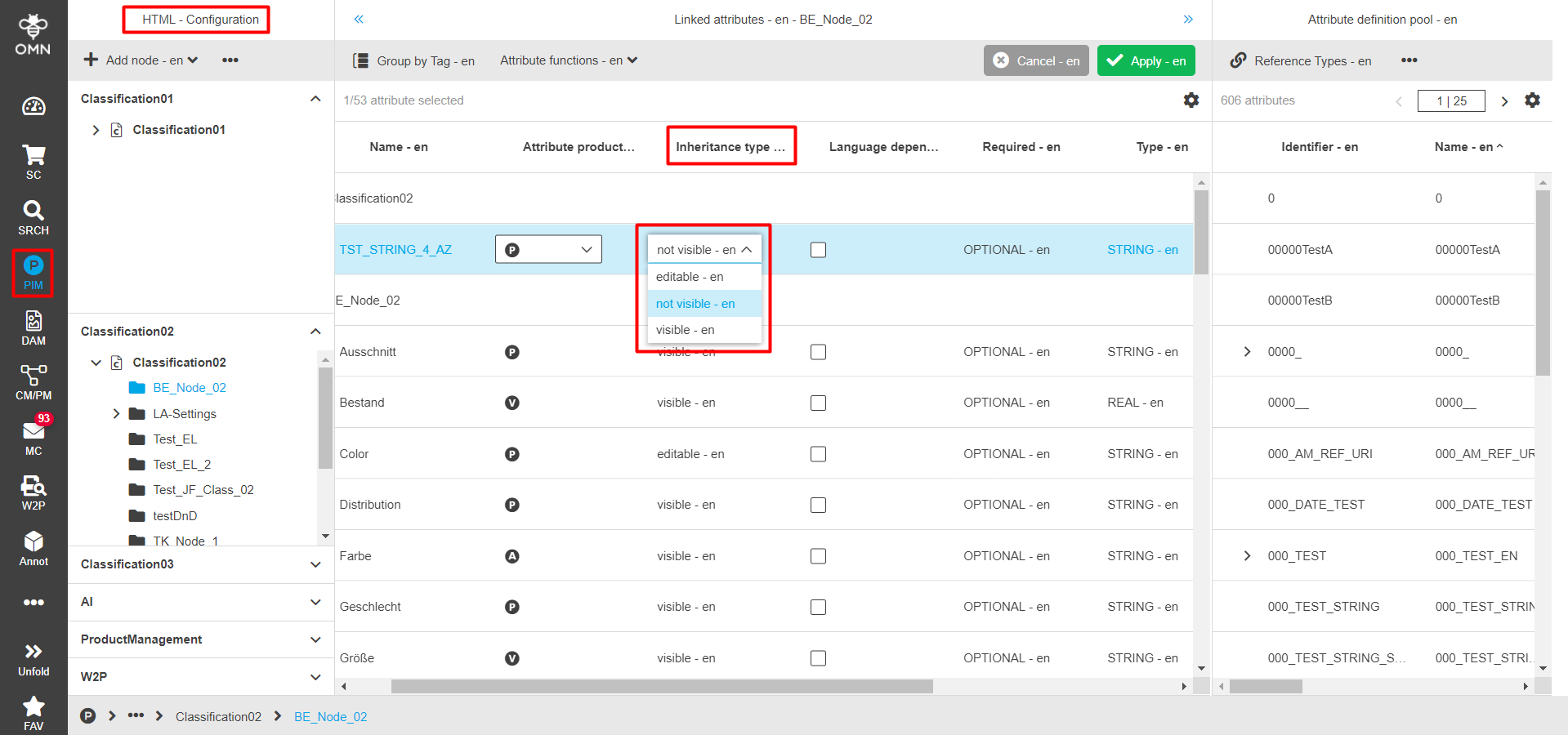 Asset Slots View - Bearbeitbar