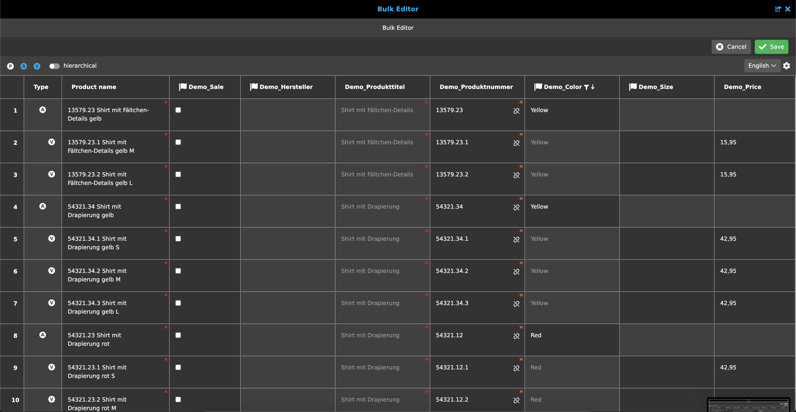 Filtering and Sorting