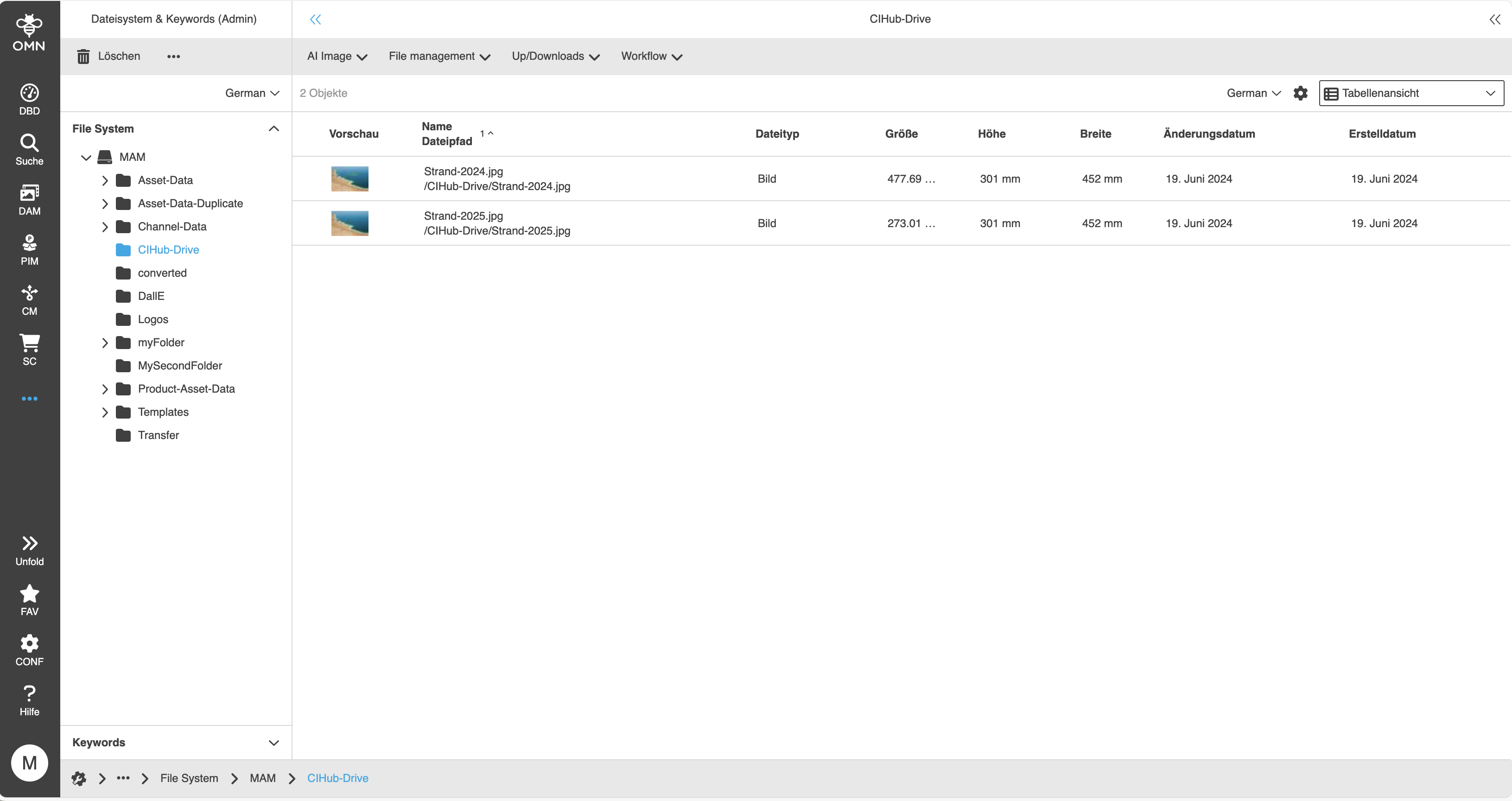 ci hub navigation dam