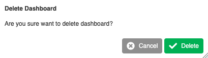 Confirm dashboard deletion