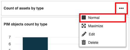 Restore normal widget size