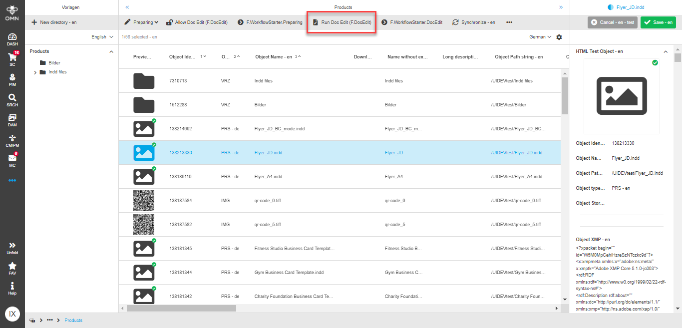 DocEdit button availability