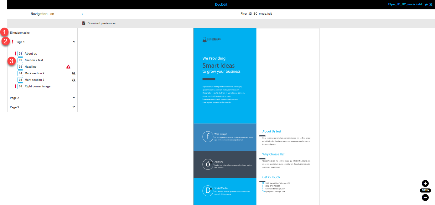 DocEdit navigation BC activated entries