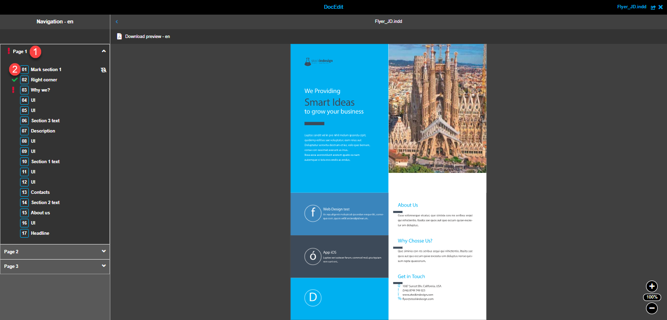 DocEdit navigation not BC entries