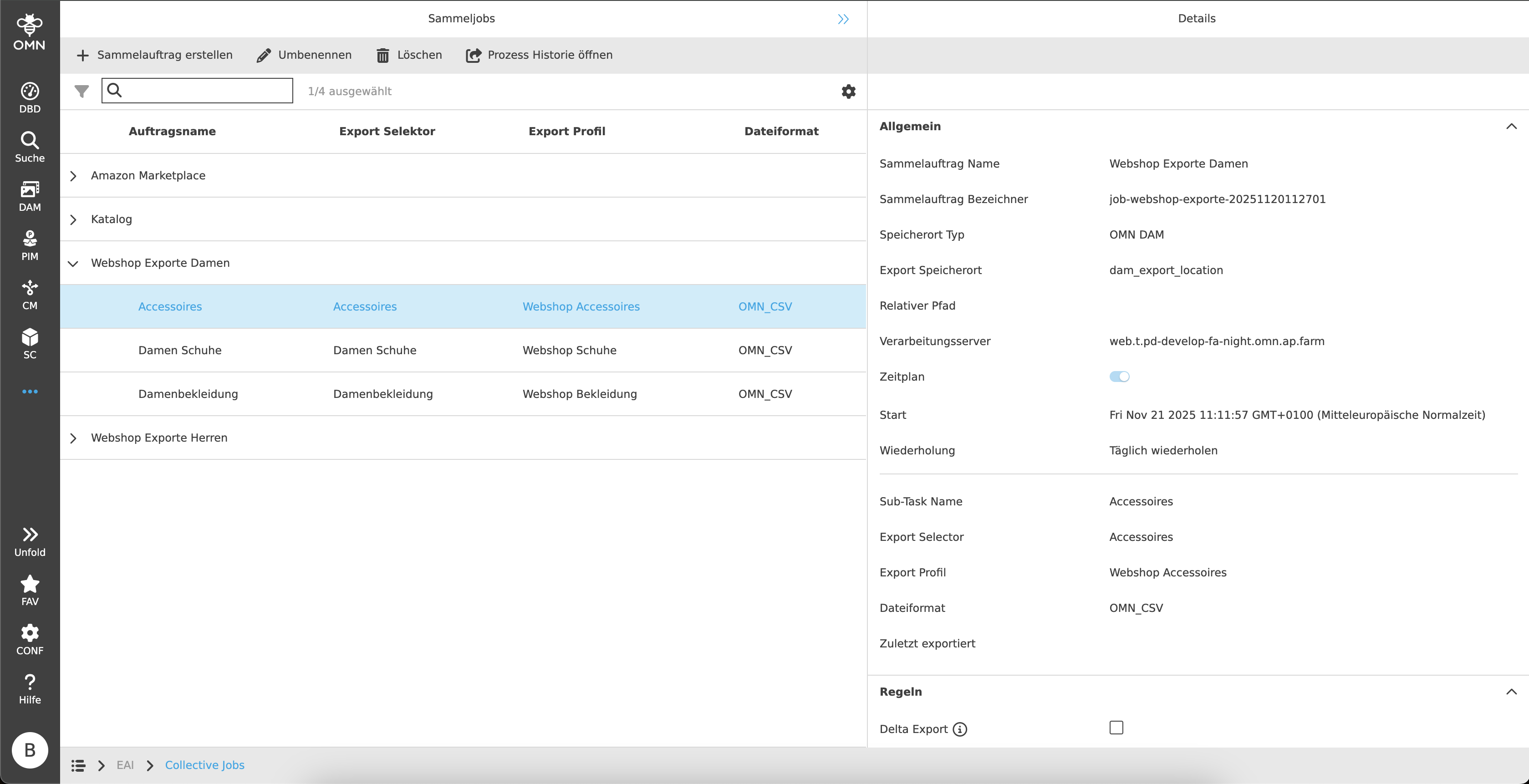 collective jobs task details