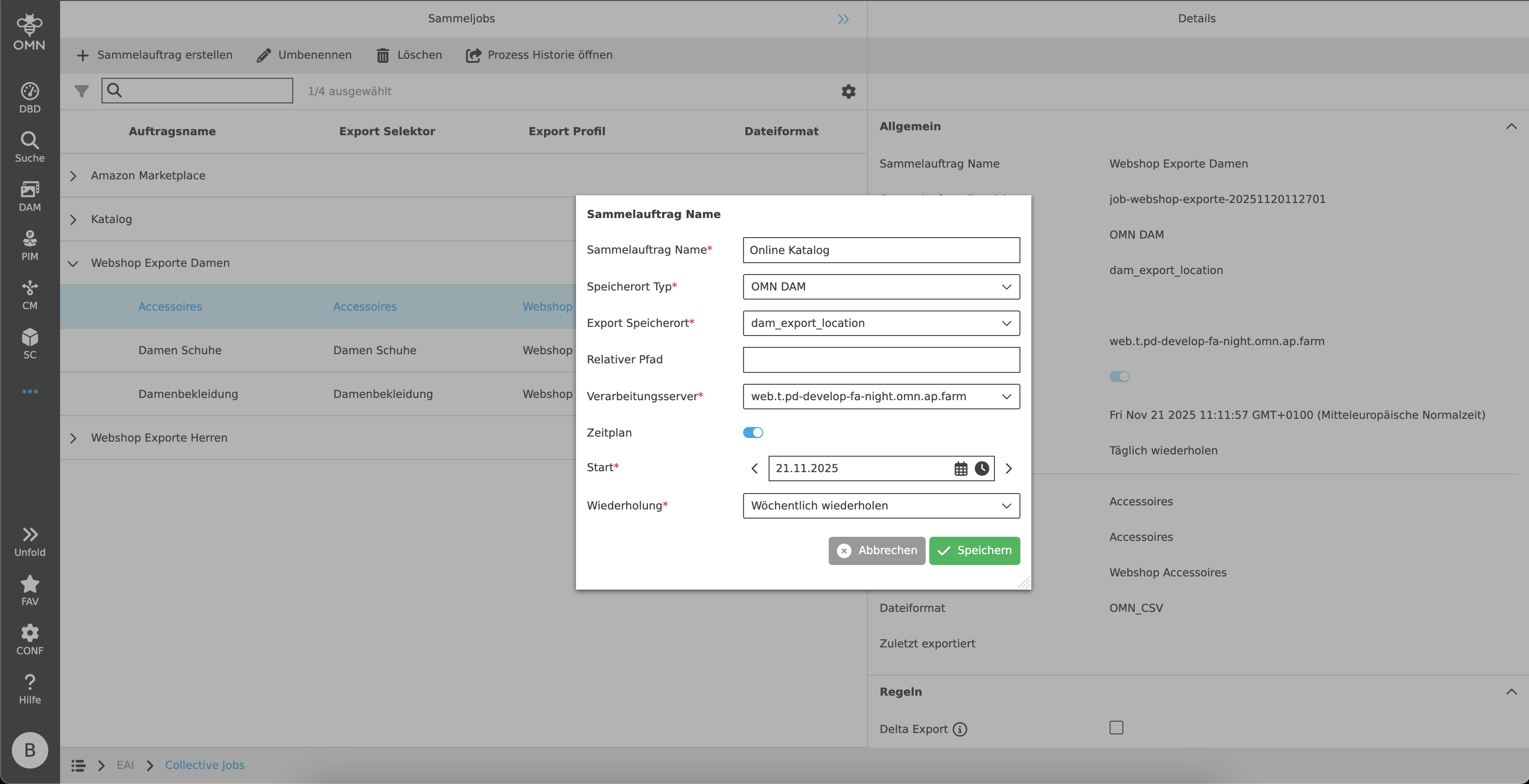 create collective job
