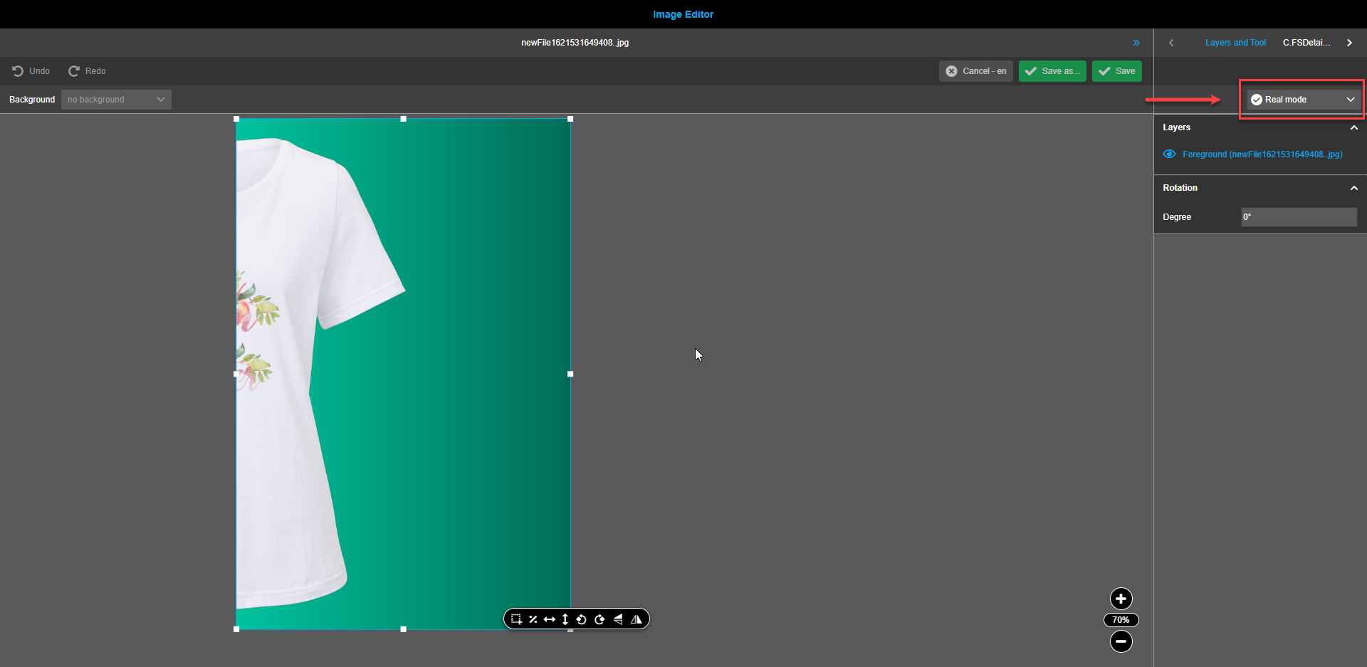 Composition - Real mode