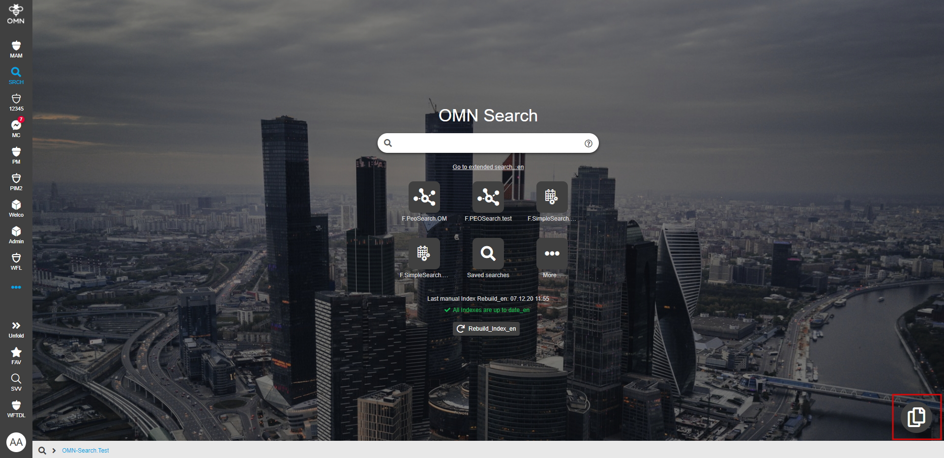 OMN-Search page - DuplicateSearch