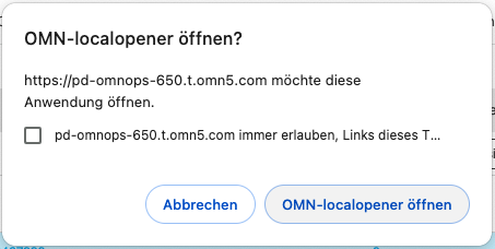 open in functions confirmation OS