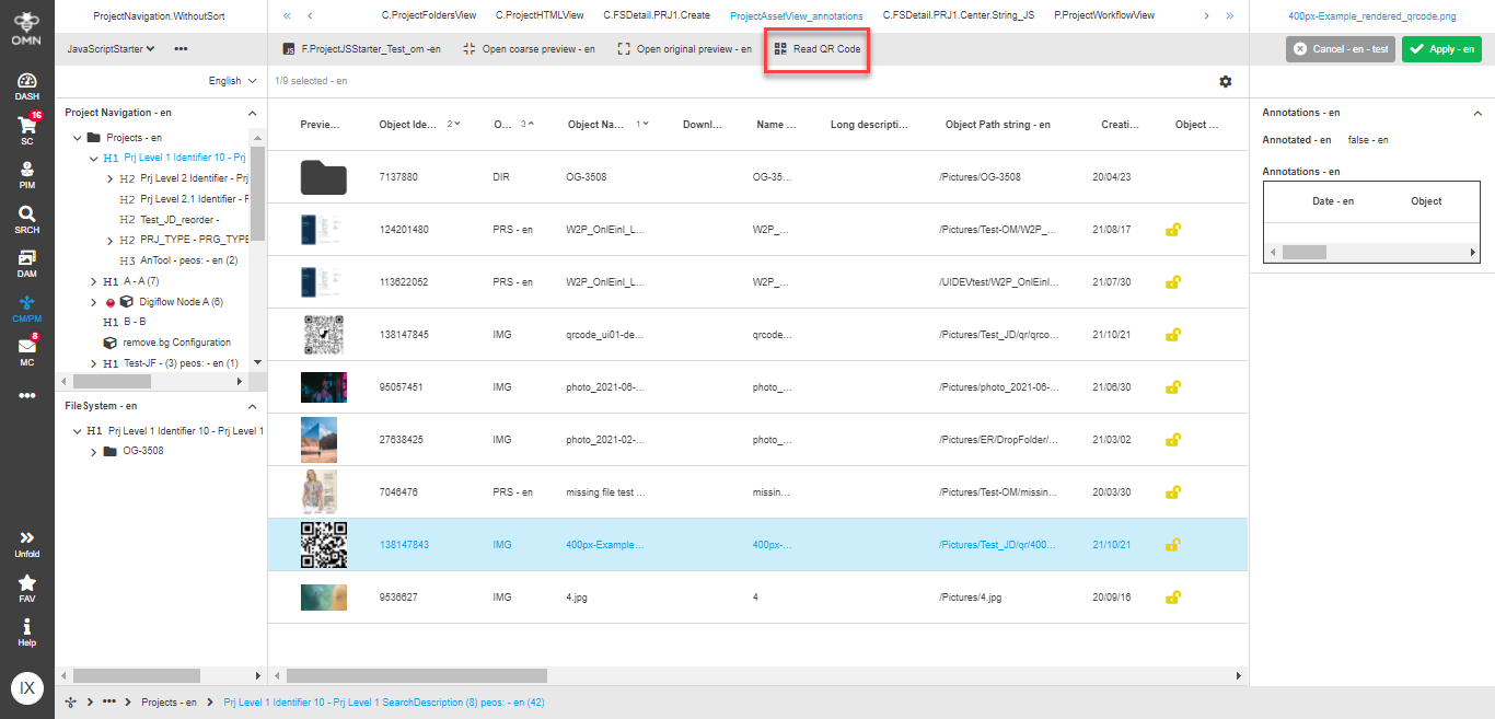 QRCodeView function availability PM