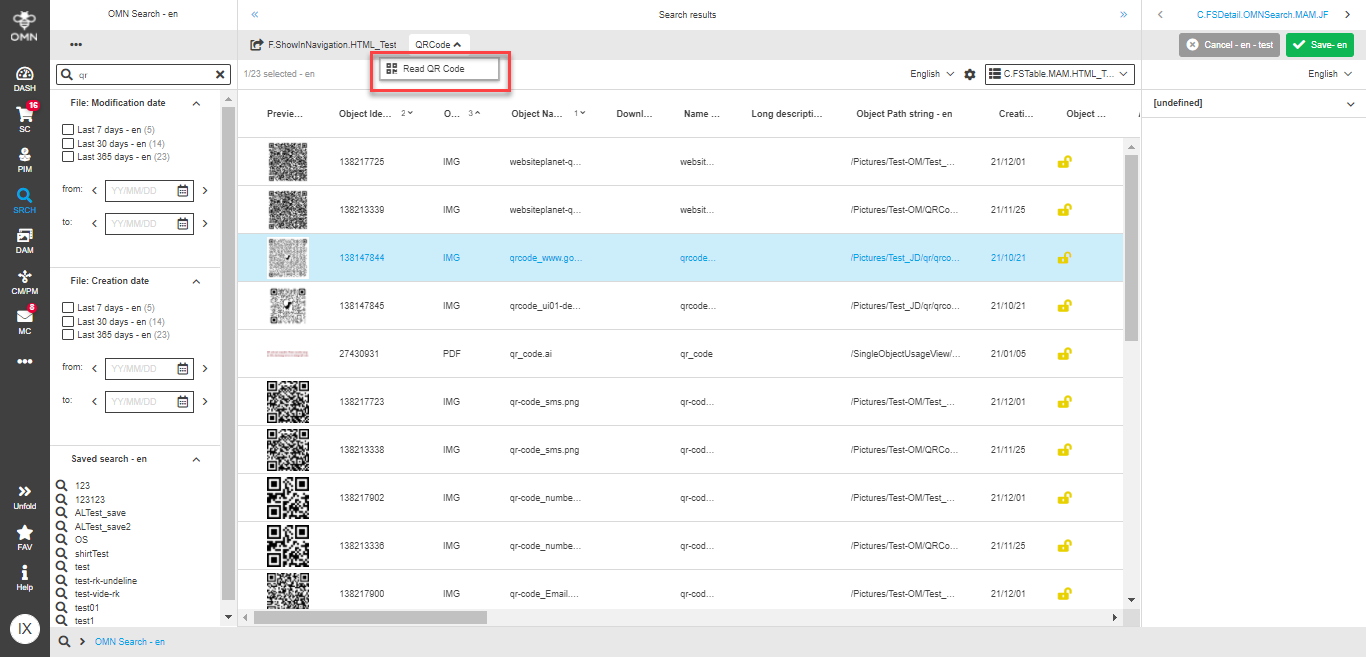 QRCodeView function availability Search