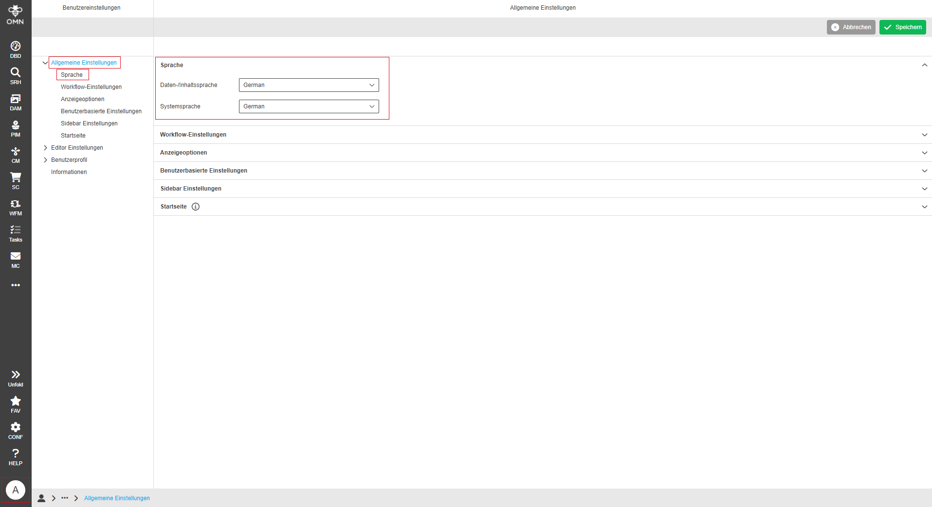 User Guide General functions and controls Language