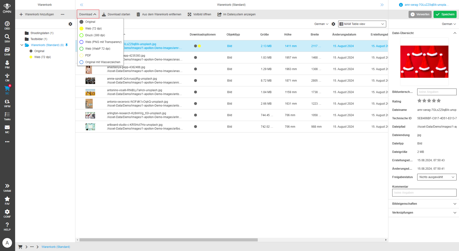 User Guide DAM downloadFunctions