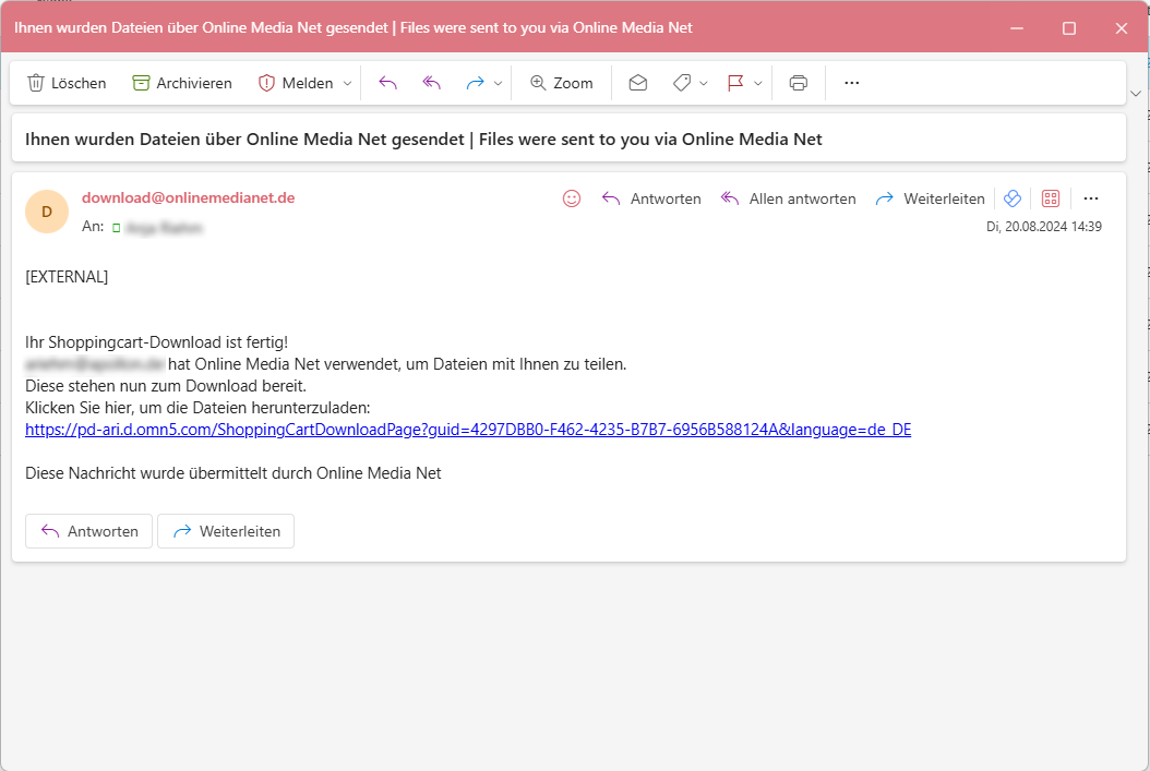User Guide DAM eMail