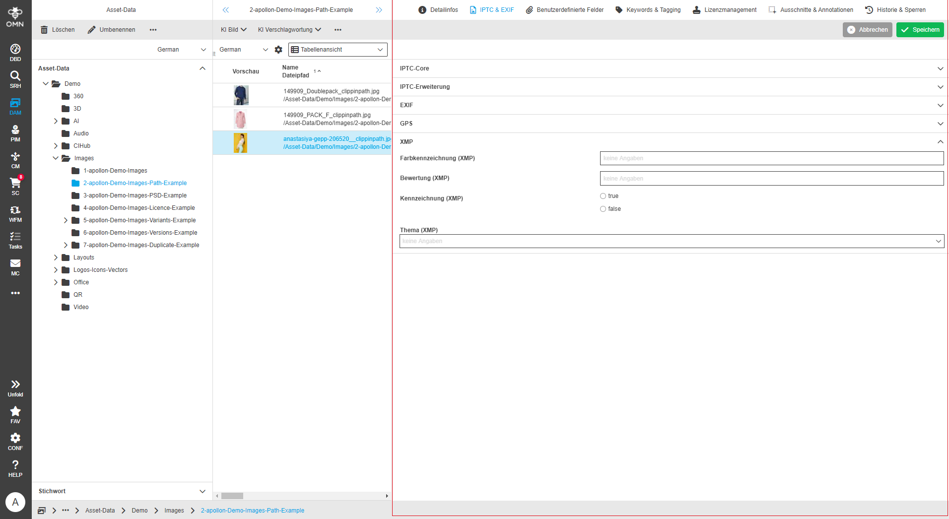 User Guide DAM fsDetailIPTC