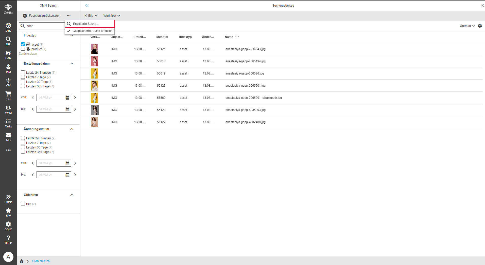 User Guide advancedSearchResult