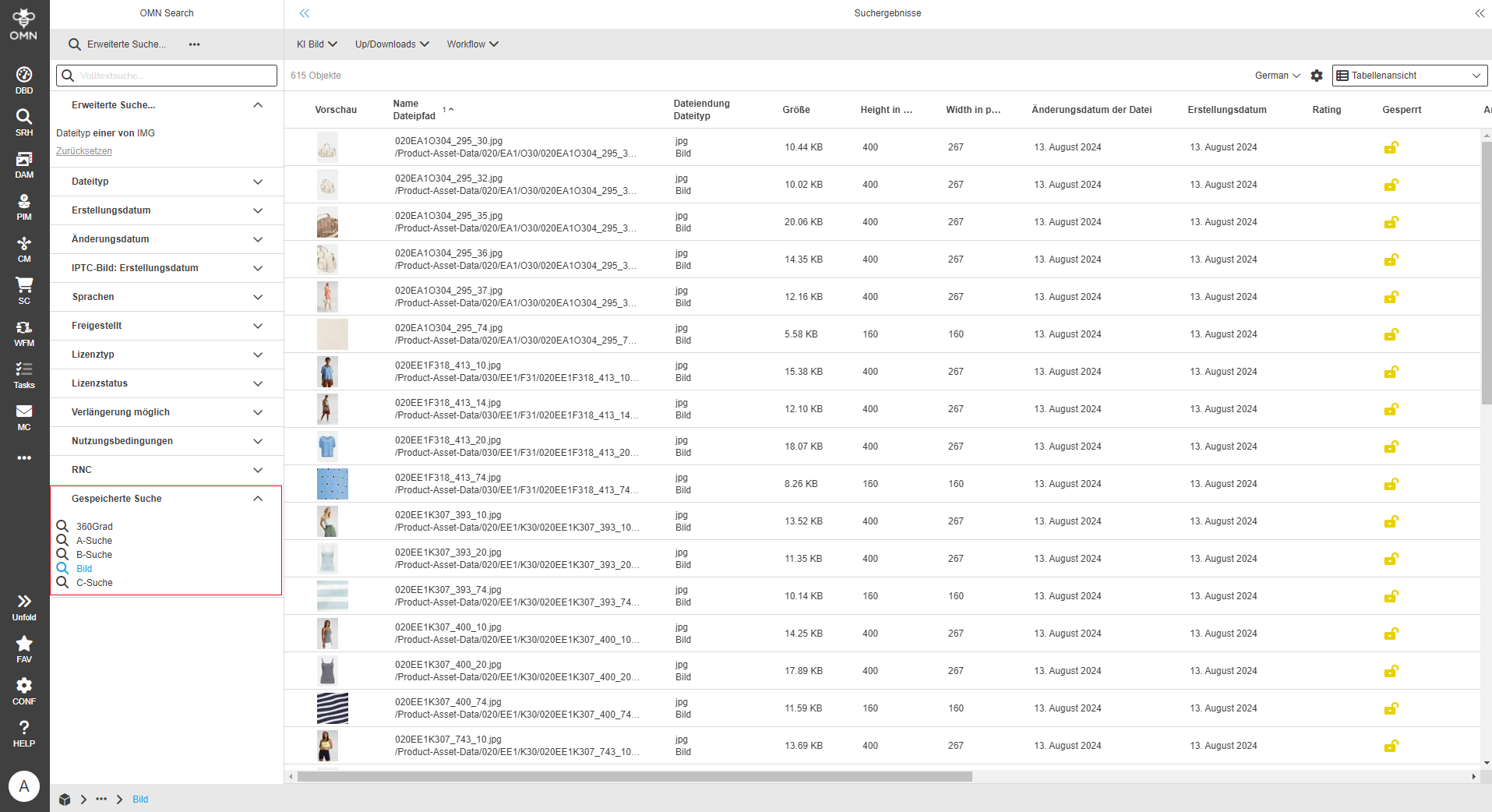 User Guide savedSearchResult