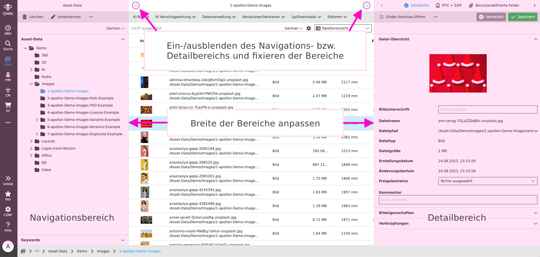 User Guide overview OMN dialogue