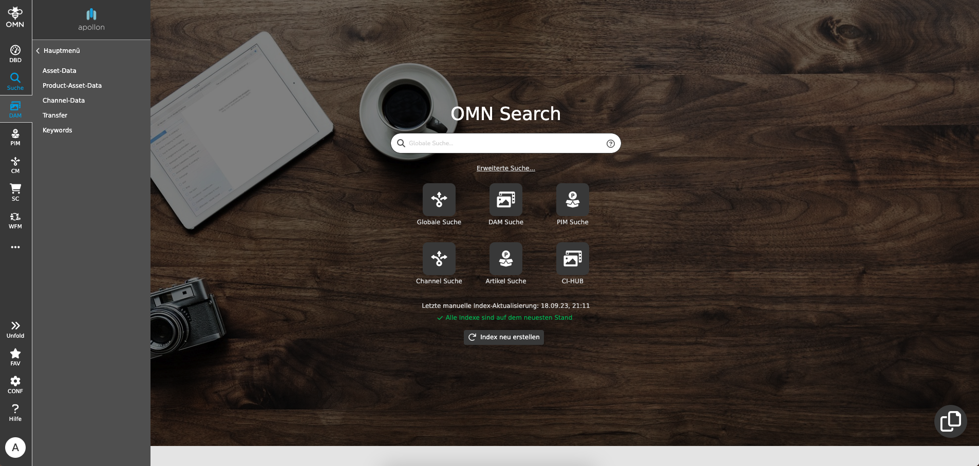 User Guide overview OMN sidebar open