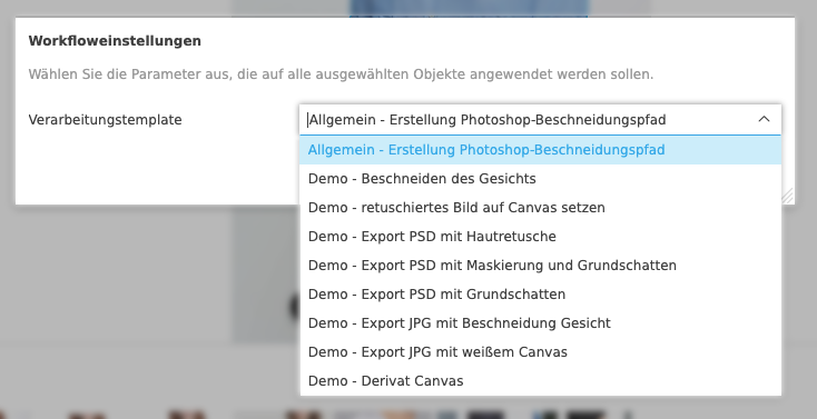 User Guide KI Services modal autoretouch templates