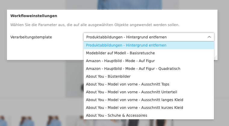 User Guide KI Services modal autoretouch standard