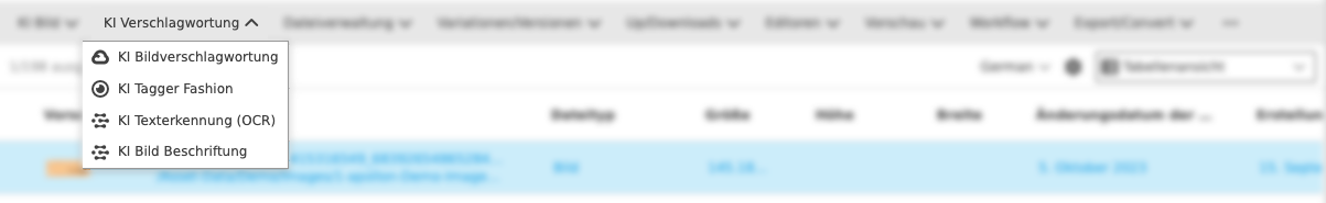 User Guide KI Services AI tagging toolbar functions