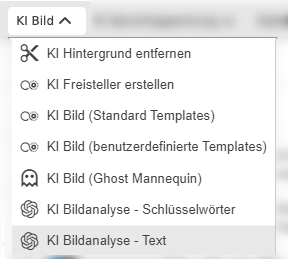 User guide KI Services autoretouch analysis text function