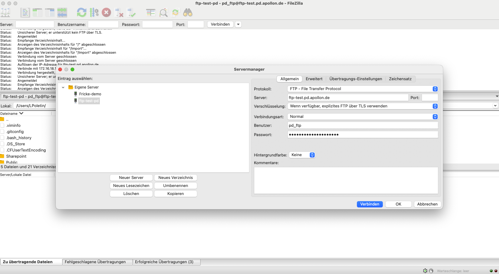 User Guide workflow automations ftp