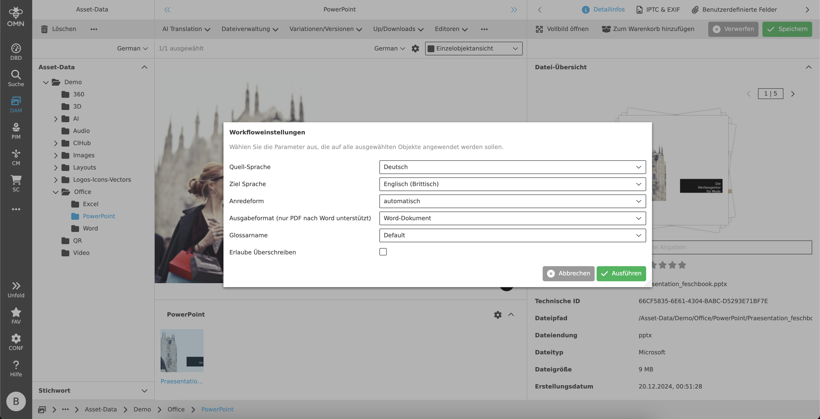document translation
