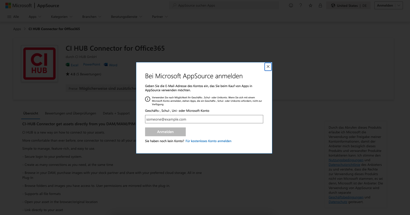 Verify MS Account