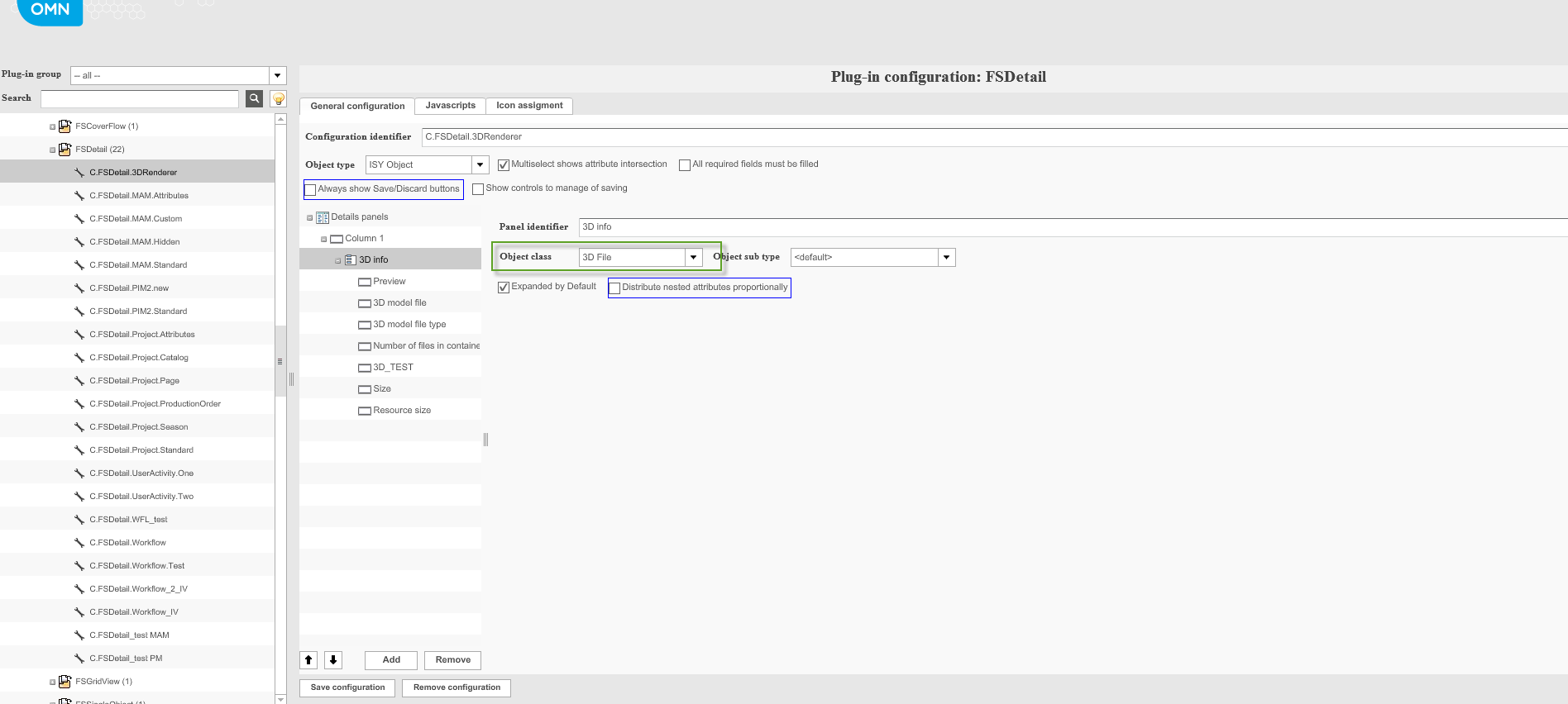 configuration FSDetail 1