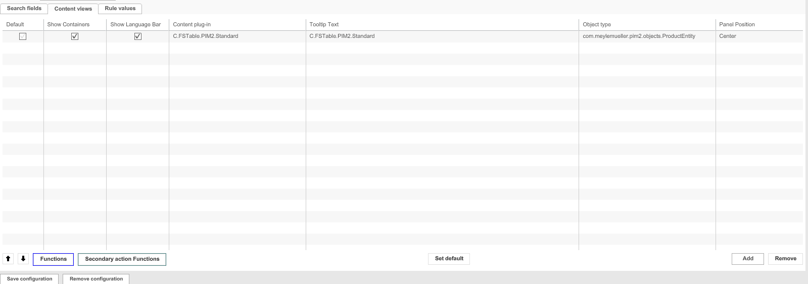 Adding content views
