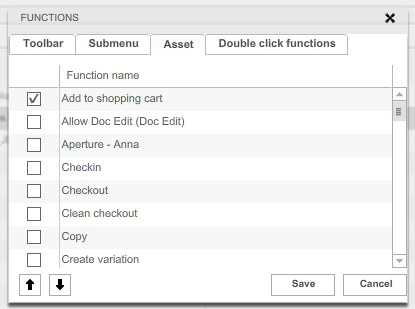 Asset functions Flex
