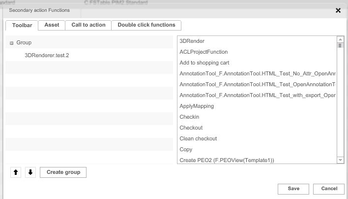 Configuration modal HTML5