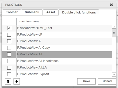 Double click functions Flex