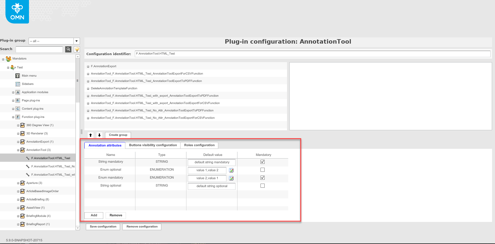 AnnotationTool annotation attributes