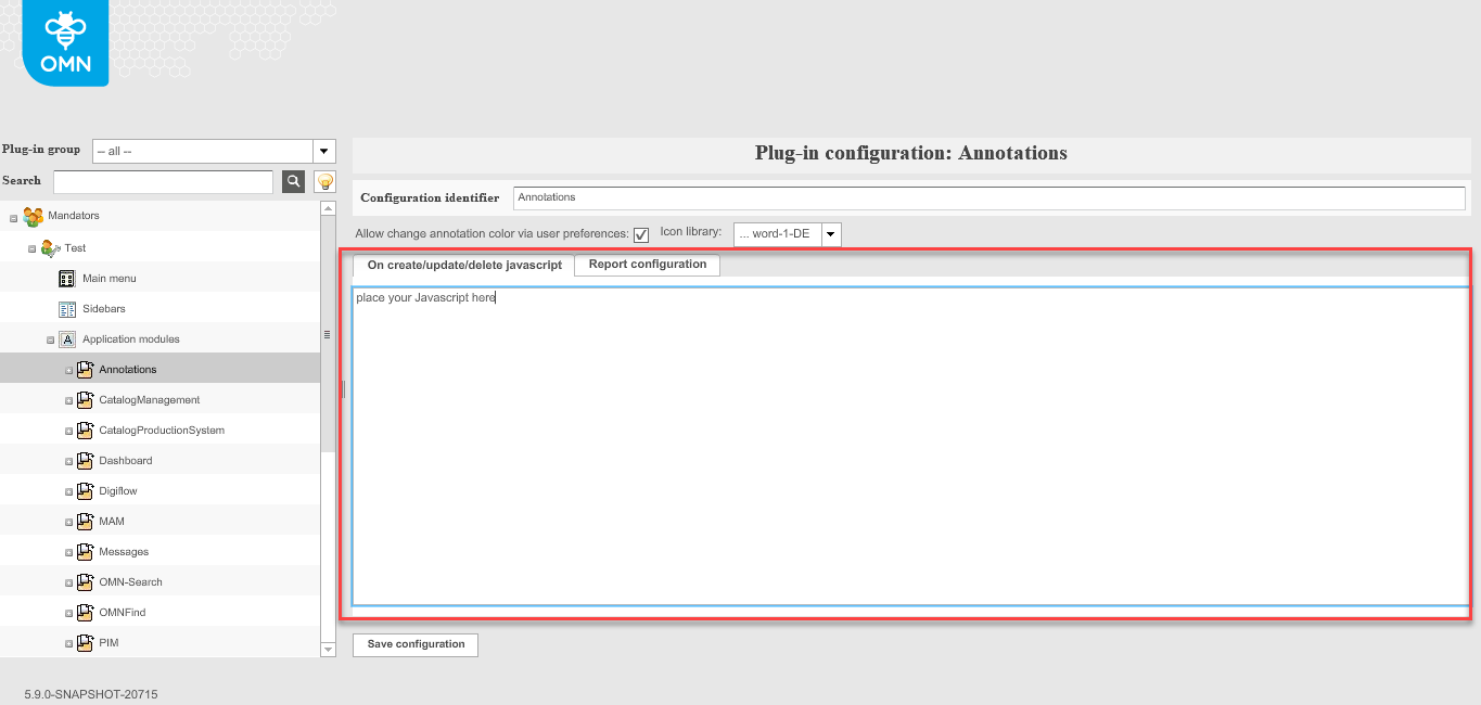 Annotations javascript