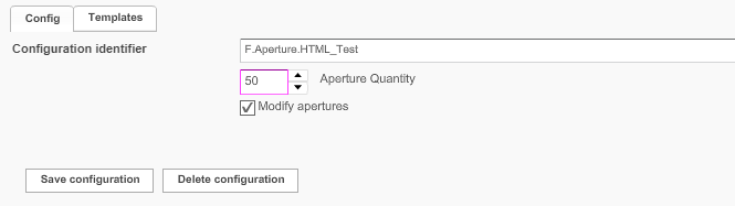 aperture overview configuration