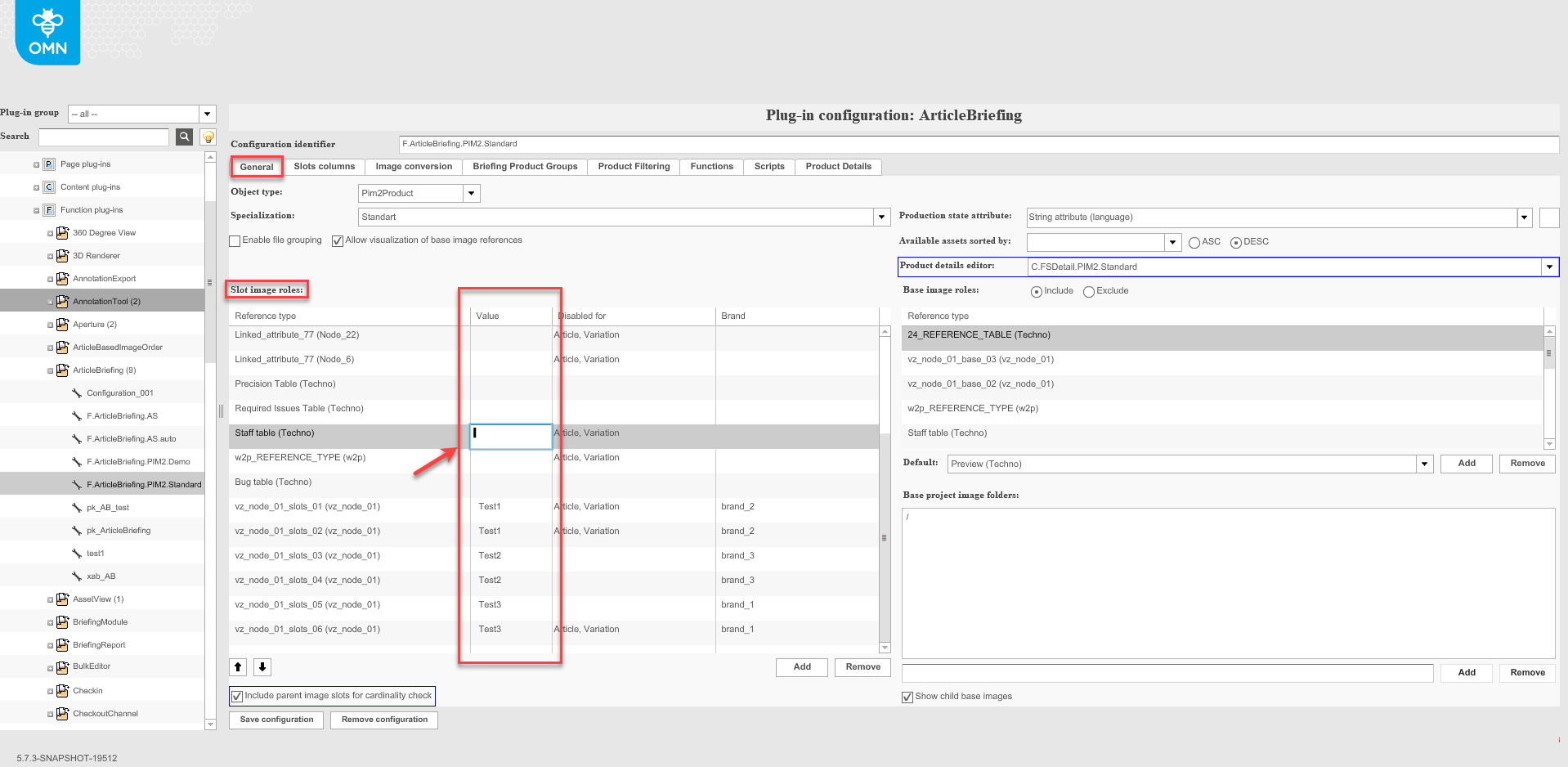 Configure values abbreviations