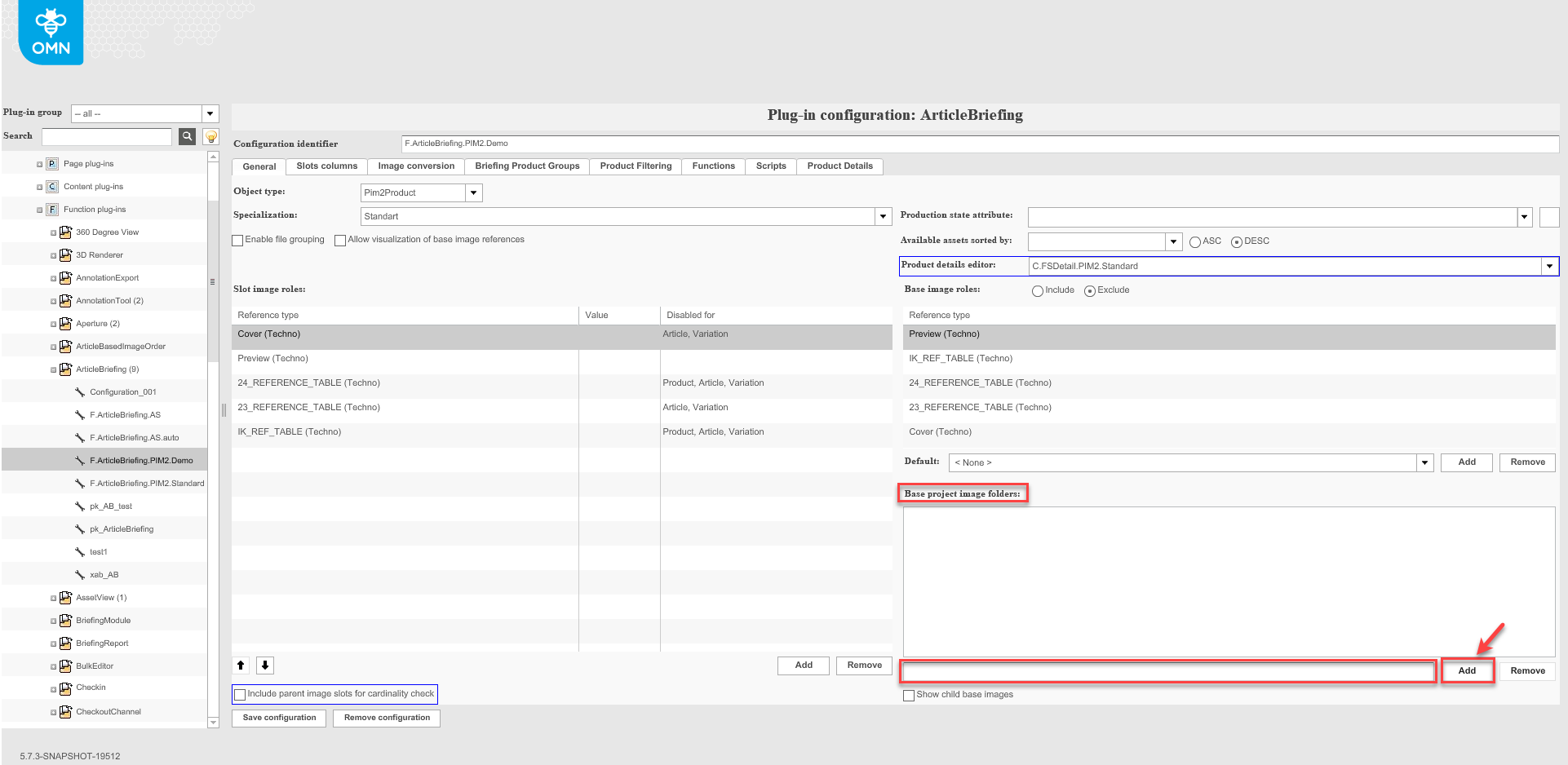 Enter base project image folder