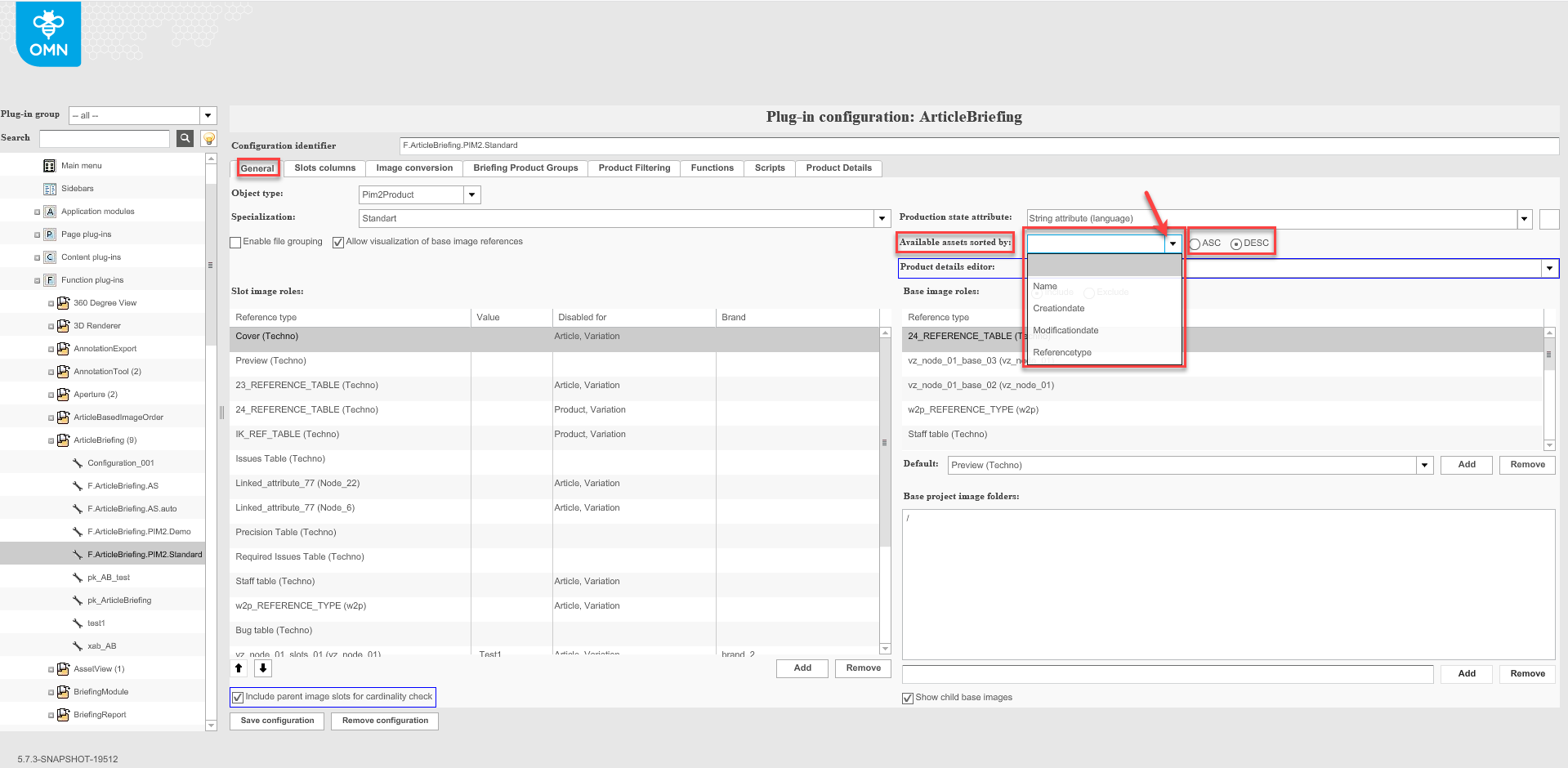 Choose production state attribute