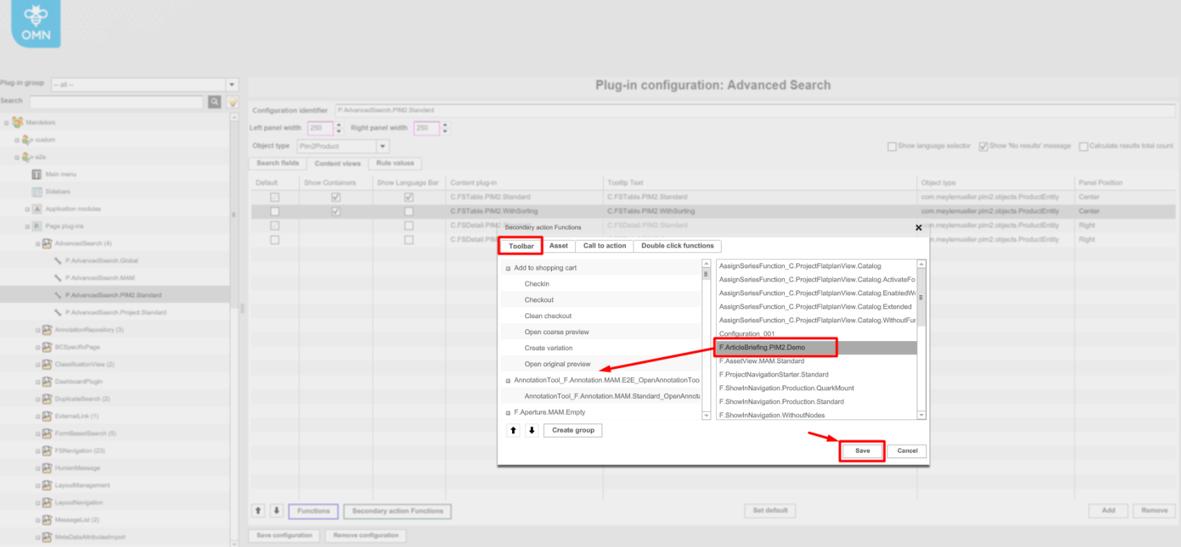 Select ArticleBriefing functions