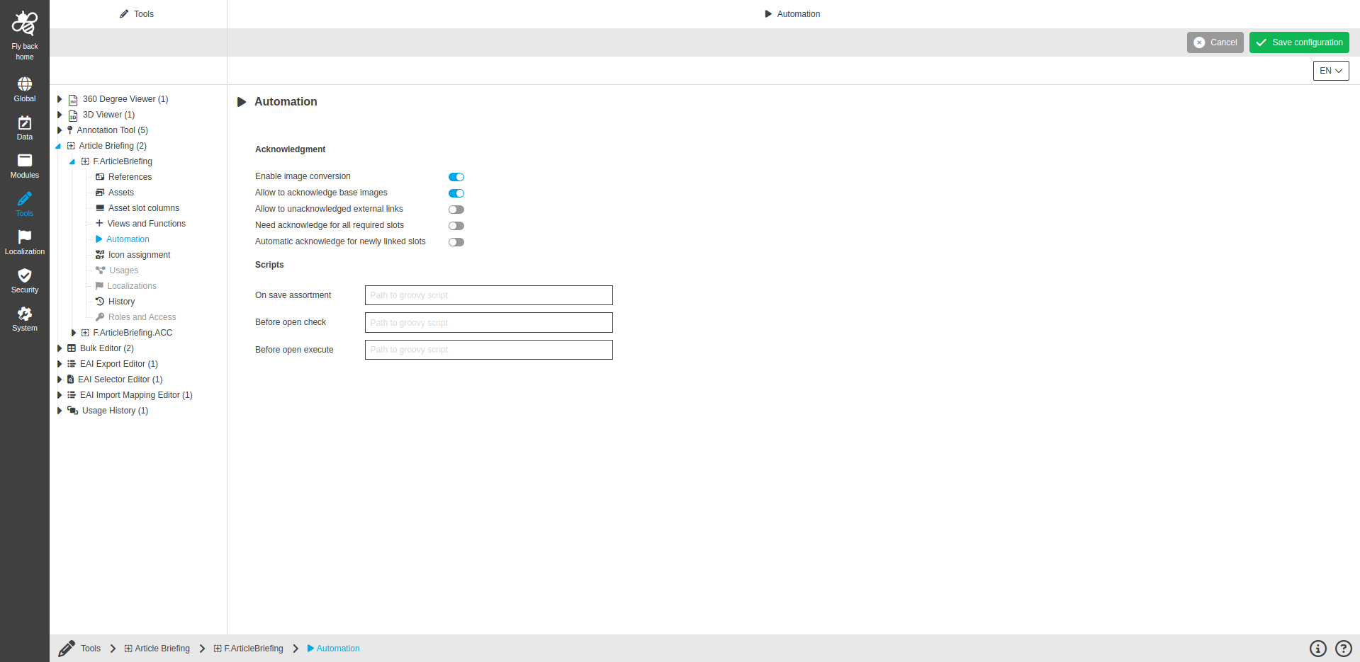 articlebriefing automation CC