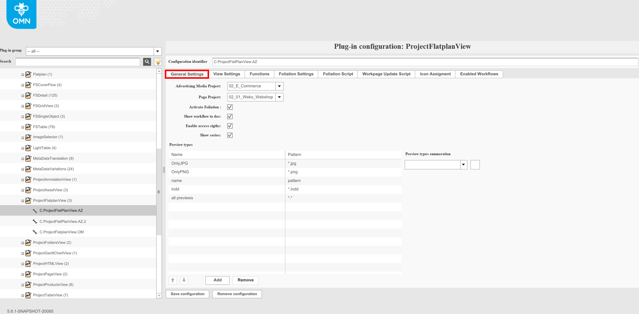 ProjectFlatplanView_General_Settings