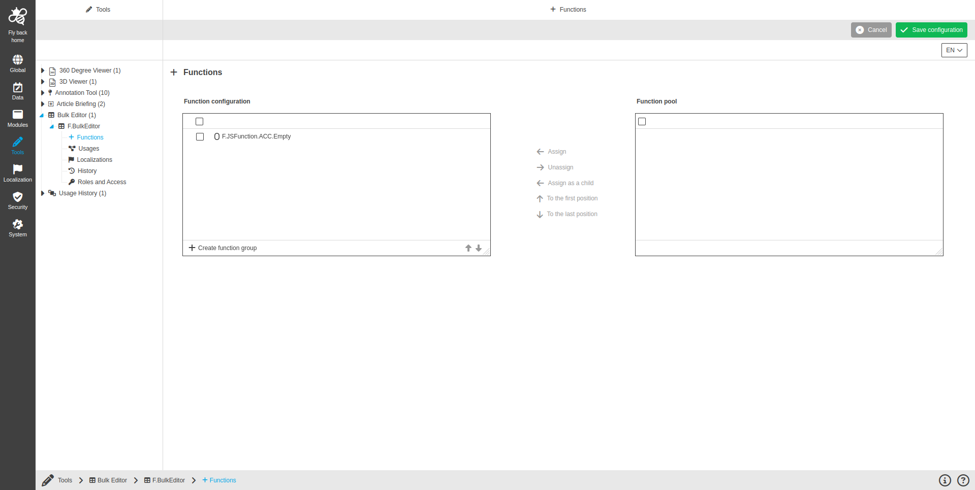 bulkeditor functions CC