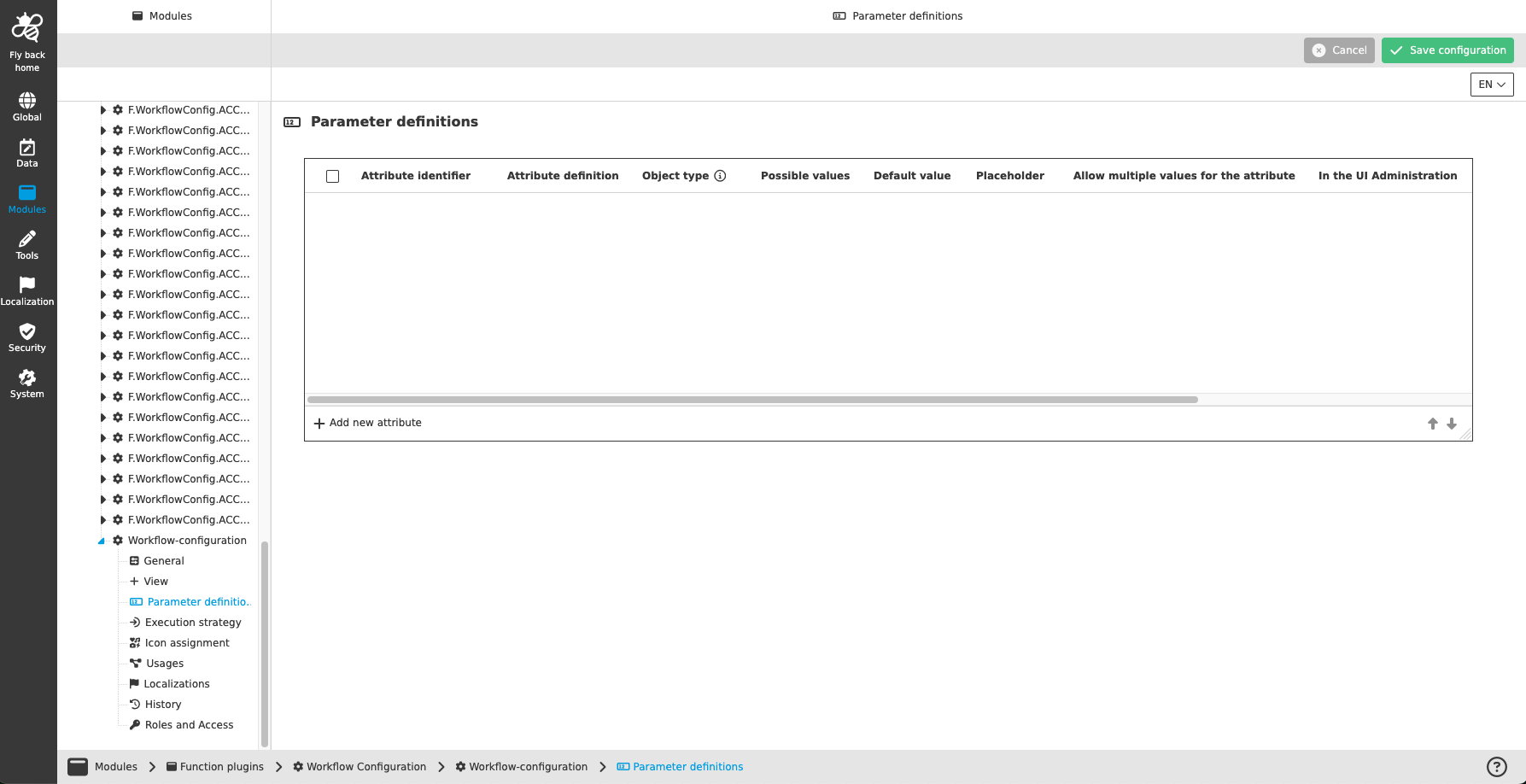 camunda acm NewConfig