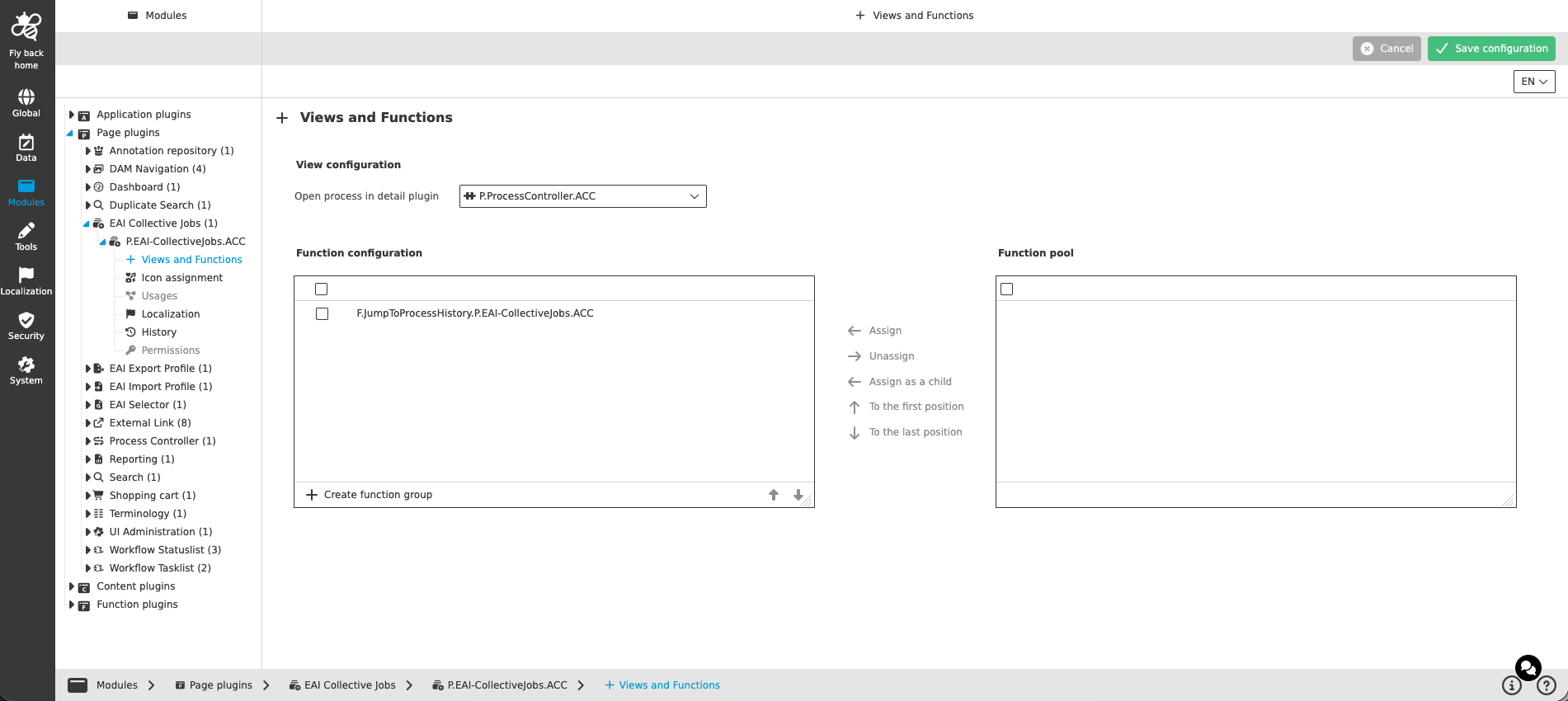 collective jobs views and functions