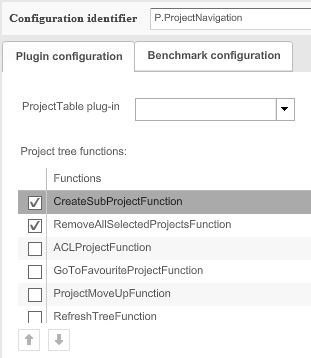 Selected project tree functions of P.ProjectNavigation