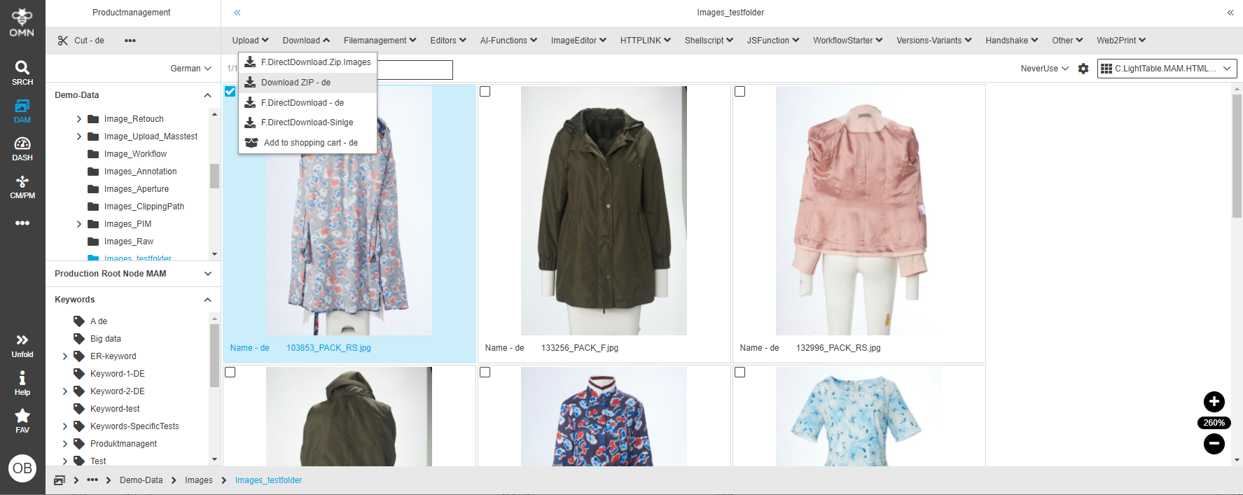 DirectDownload function on client